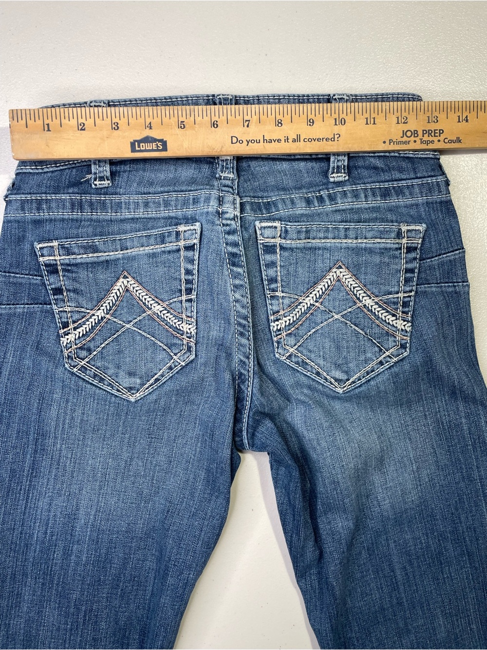 Ariat Women's 26S R.E.A.L. Straight Icon Jeans "Rainstorm" Wash VGUC - Picture 4 of 10